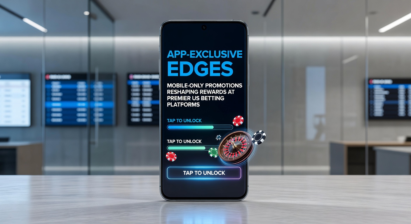 Smartphone displaying a vibrant mobile betting app interface with glowing app-exclusive bonus notifications and reward badges