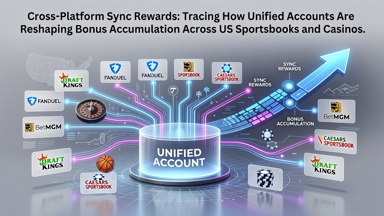 Unified account dashboard showing synced bonus balances across sportsbook and casino platforms