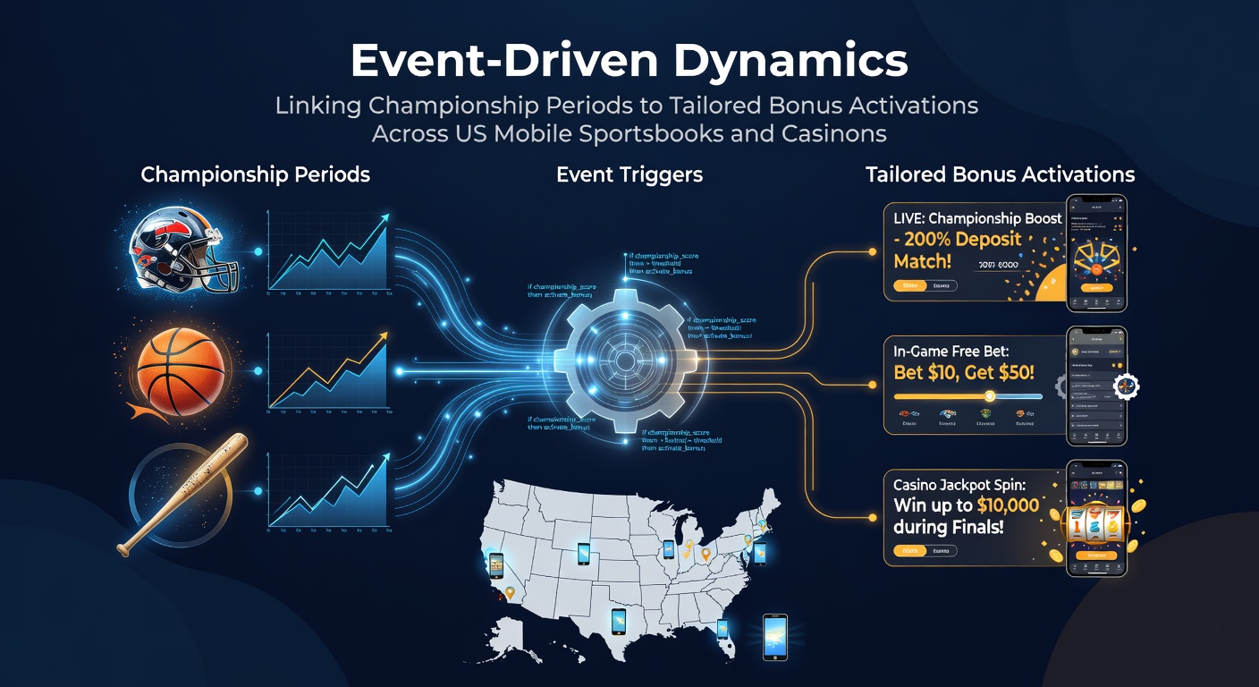Mobile sportsbook interface displaying event-timed bonus offers during major US championships