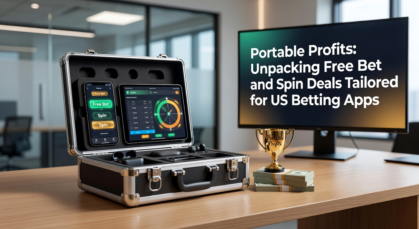 Collage of US betting app interfaces showing free bet credits, spinning reels, and mobile notifications for exclusive deals