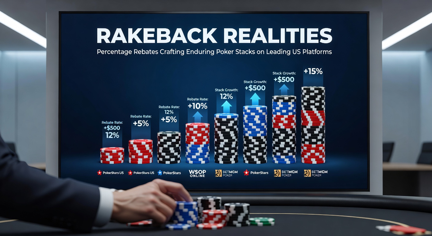 Graph illustrating rakeback accumulation over six months for a mid-stakes US poker grinder, showing steady stack growth amid fluctuating win rates