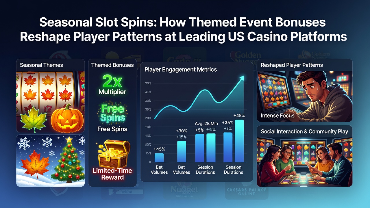 Data visualization of player engagement spikes during themed slot events on US platforms