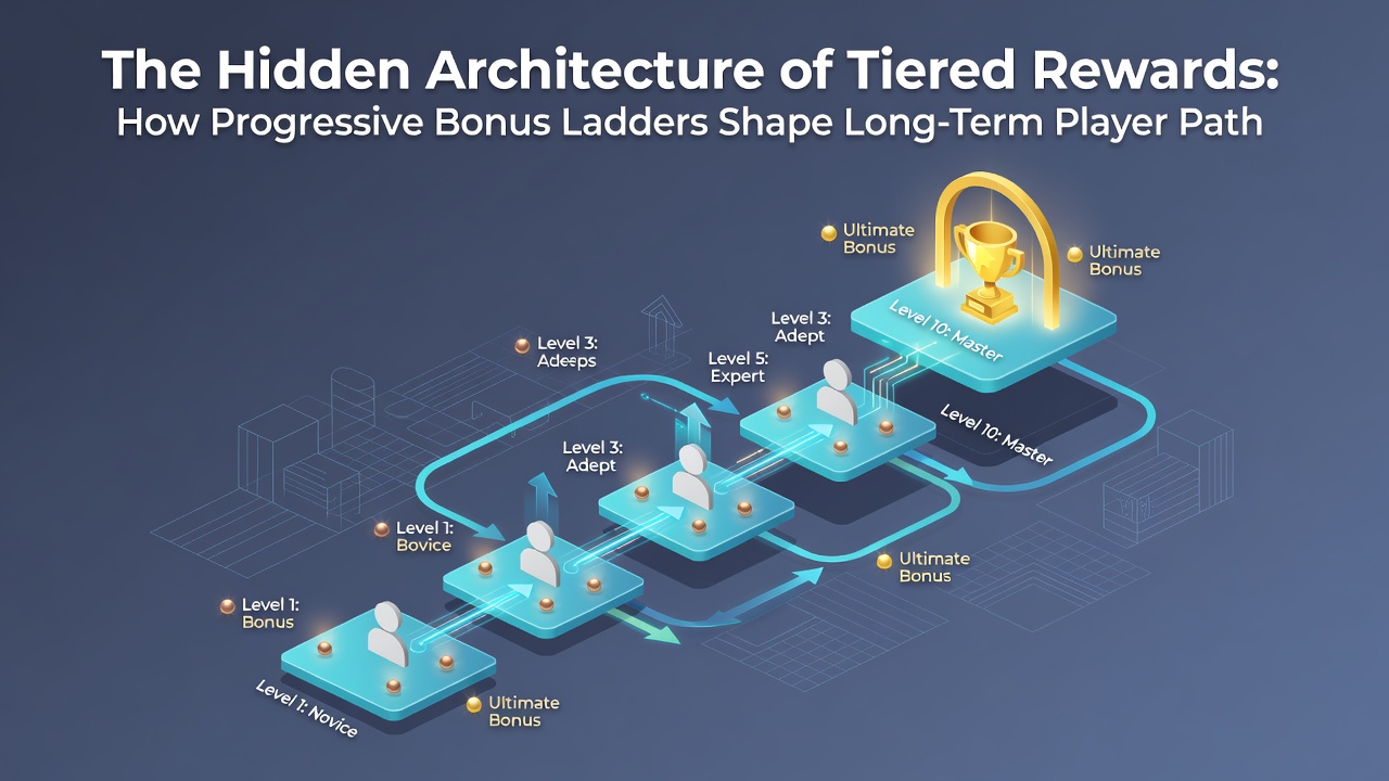 Diagram comparing sportsbook and casino tier progression paths with bonus examples